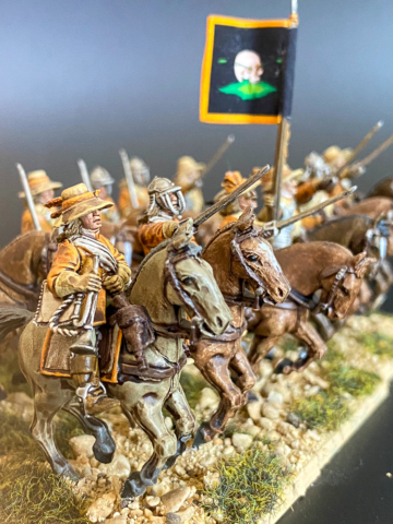 Finnish Cavalry Regiment-5 Close up of Finnish Cavalry 28mm figures.