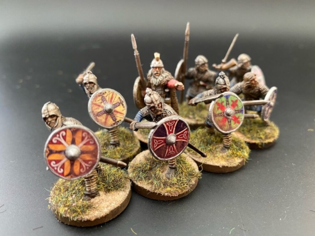 Saxon Hearthguard singly based.