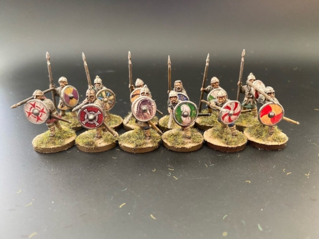 singly mounted saxon thegns.