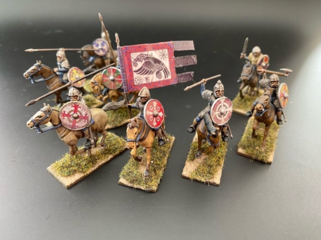 saxon mounted hearth guard.