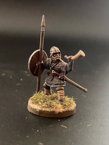 Single figure saxon horn blower.