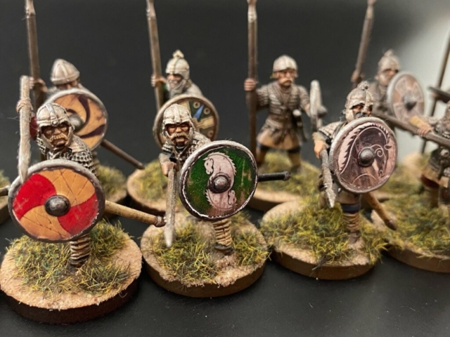 Close up of pack of saxon thegns.