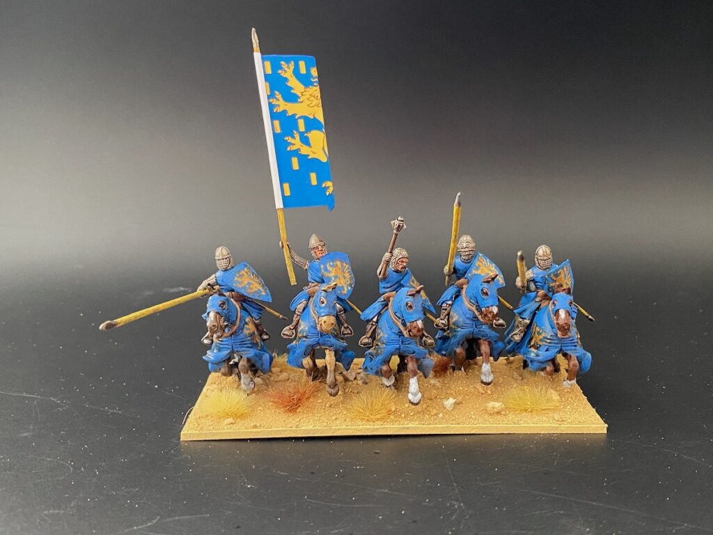 Single base with 5 horses and riders - duchy of Athens commission.