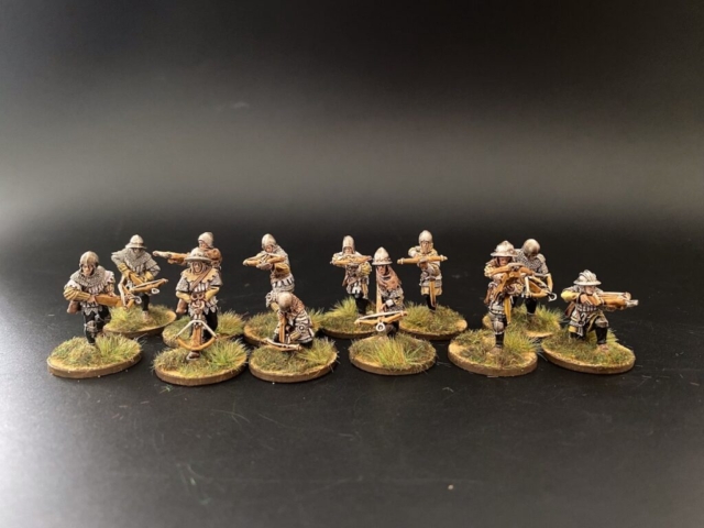 28mm Teutonic Crossbowmen.