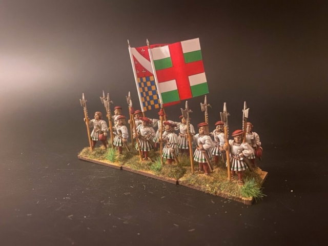 28mm Tudor yeoman billmen.